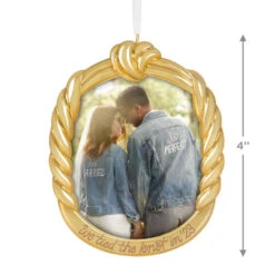 Hallmark We Tied The Knot! 2023 Metal Photo Frame Ornament -Hallmark Sales We Tied the Knot Picture Frame Keepsake Ornament 1999QHX3059 03