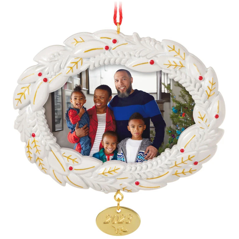Hallmark A Beautiful Year 2023 Metal Photo Frame Ornament 1 Hallmark A Beautiful Year 2023 Metal Photo Frame Ornament