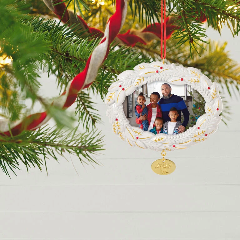 Hallmark A Beautiful Year 2023 Metal Photo Frame Ornament 2 Hallmark A Beautiful Year 2023 Metal Photo Frame Ornament - Image 2