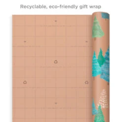 Hallmark Winter Nature Kraft Prints 3-Pack Christmas Wrapping Paper, 90 Sq. Ft. -Hallmark Sales Winter Nature 3Pack Christmas Wrapping Paper 5JXW1051 08
