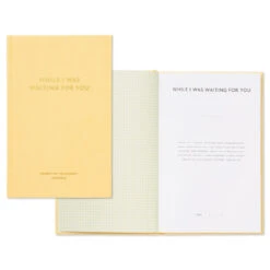 New Release -Hallmark Sales Yellow Prompted Pregnancy Journal 1BBA4141 02