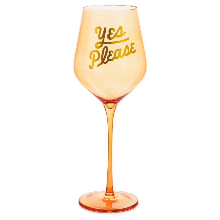 Hallmark Yes Please Wine Glass, 19.27 Oz. 1 Hallmark Yes Please Wine Glass, 19.27 Oz.