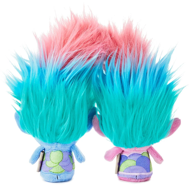 Hallmark Itty Bittys® DreamWorks Animation Trolls World Tour Satin And Chenille Plush, Set Of 2 3 Hallmark Itty Bittys® DreamWorks Animation Trolls World Tour Satin And Chenille Plush, Set Of 2 - Image 3